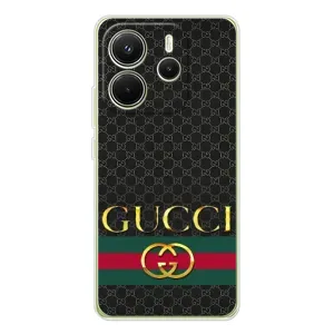 Чехлы ГУЧЧИ для Xiaomi Redmi Note 14 4G (Глобальная версия) (AlphaPrint) (Gucci оригинал)
