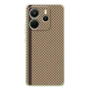 Чехлы ГУЧЧИ для Xiaomi Redmi Note 14 4G (Глобальная версия) (AlphaPrint) (Гуччи полоса)