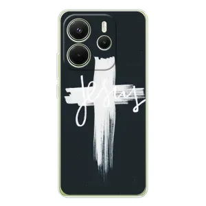Чехол для Xiaomi Redmi Note 14 4G (Global version) (AlphaPrint) - (Христианские) (Иисус)