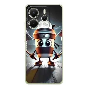 Чохол з мемом Тралалело тралала на Xiaomi Redmi Note 14 4G (Global) (Капучіно асасіно)