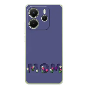 Чехлы для мамы на Xiaomi Redmi Note 14 4G (Global version) (Мама в цветах)