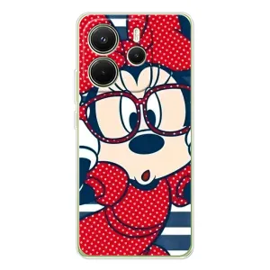Эксклюзивный чехол для Xiaomi Redmi Note 14 4G (Global version) (AlphaPrint - Мультяшные) (Маус в очках)