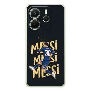 Чохли для Xiaomi Redmi Note 14 4G (Global version) (Leo чемпіон) (AlphaPrint) (Messi ПСЖ)