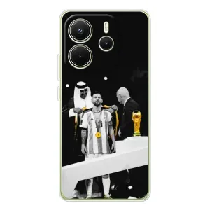 Чохли для Xiaomi Redmi Note 14 4G (Global version) (Leo чемпіон) (AlphaPrint) (Мессі коронований)