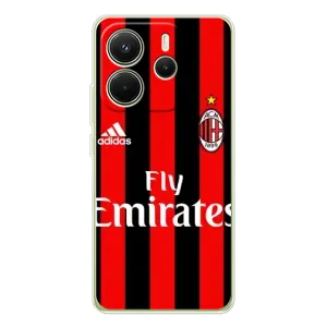 Чехлы для Xiaomi Redmi Note 14 4G (Global version) (VPrint) - Футбольные клубы (Milan)