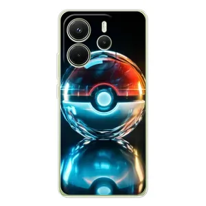 Чехол с Пикачу на Xiaomi Redmi Note 14 4G (Global version) (Мяч Пикачу)