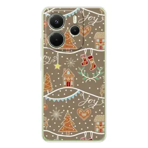 Новогодние, Праздничные Чехлы для Xiaomi Redmi Note 14 4G (Global version) - 2024 год (Новогодние пряники)