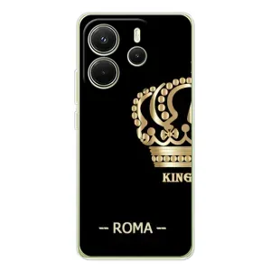 Чехлы для Xiaomi Redmi Note 14 4G (Global version) (VPrint) - Футбольные клубы (Roma)