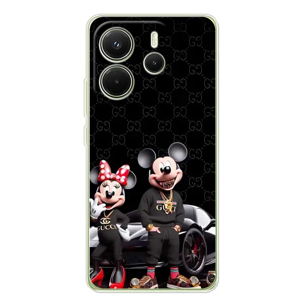 Чехол с принтом «Семья Маусов» для Xiaomi Redmi Note 14 4G (Global)