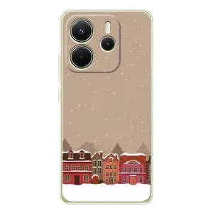 Новогодние, Праздничные Чехлы для Xiaomi Redmi Note 14 4G (Global version) - 2024 год (Зимний город)