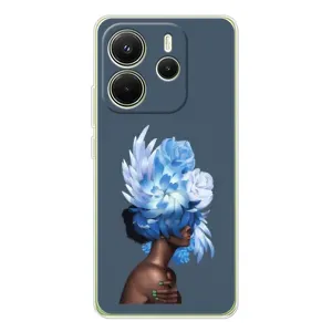 Чехлы (ART) Цветы на Xiaomi Redmi Note 14 4G (VPrint) (Цветы на голове)