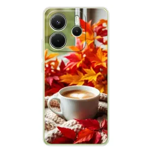 Чехол с уникальным дизайном «Осень с кофе» для Xiaomi Redmi Note 14 4G (EU)