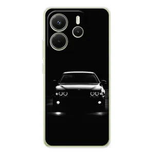 Чехол для Редми Ноут 14 4Джи - с принтом БМВ (AlphaPrint) (Машина BMW)