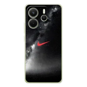 Чехол для Xiaomi Redmi Note 14 4G - с принтом Найк (AlphaPrint) (Найк красный)