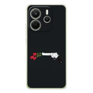 Чехлы (ART) Цветы на Xiaomi Redmi Note 14 4G (VPrint) (Неожиданные цветы)