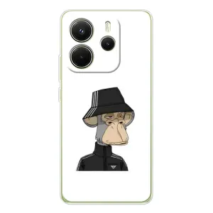 Чехлы с Обезьянами NFT для Xiaomi Redmi Note 14 4G (AlphaPrint) (обезьяна NFT Adidas)