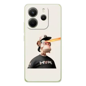 Чехлы с Обезьянами NFT для Xiaomi Redmi Note 14 4G (AlphaPrint) (обезьяна NFT в очках)