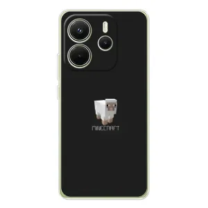 Чохол Майнкрафт на Xiaomi Redmi Note 14 4G (AlphaPrint) Minecraft (Овечка Майнкрафт)