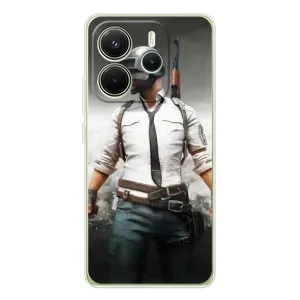 Чехол PUBG для Редми Ноут 14 4Джи (AlphaPrint) (Пабг мен)