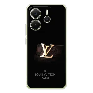 Чехлы Луи Витон для Xiaomi Redmi Note 14 4G (AlphaPrint - LOUIS VUITTON) (ремешок LV)