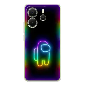Чохли Амонг Ас для Xiaomi Redmi Note 14 4G (AlphaPrint) (Яскравий скін)