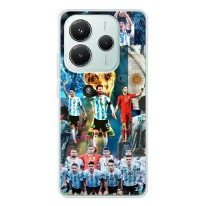 Чехлы Месси для Xiaomi Redmi Note 14 5G (AlphaPrint) (Аргентина Месси)