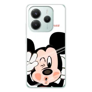 Эксклюзивный чехол для Xiaomi Redmi Note 14 5G (AlphaPrint - Мультяшные) (Маус Микки)