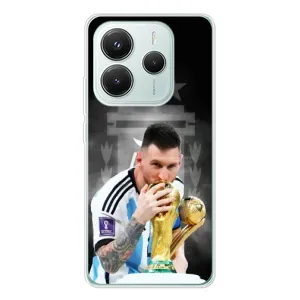 Чехлы для Xiaomi Redmi Note 14 5G (Leo чемпион) (AlphaPrint) (Месси Чемпион)