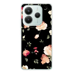 Чехлы с Цветами для Xiaomi Redmi Note 14 5G (VPrint) (Розочки)