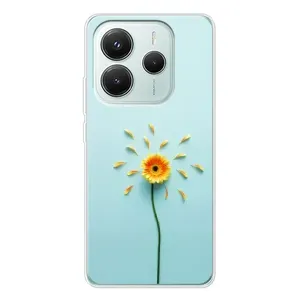 Чехлы с Цветами для Xiaomi Redmi Note 14 5G (VPrint) (Желтый цветок)