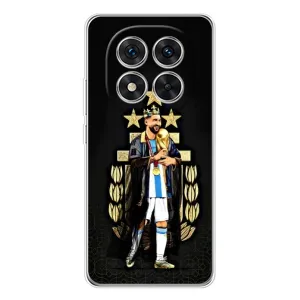 Чехлы для Xiaomi Redmi Note 14 Pro 5G (Leo чемпион) (AlphaPrint) (Месси Король)
