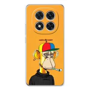 Чехлы с Обезьянами NFT для Xiaomi Redmi Note 14 Pro 5G (AlphaPrint) (Скучающая Обезьяна NFT)