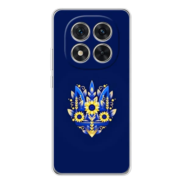 Чехол с принтом «Цветочный Герб» для Xiaomi Redmi Note 14 Pro Plus