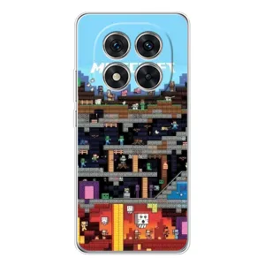 Чохол Майнкрафт на Xiaomi Redmi Note 14 Pro Plus (AlphaPrint) Minecraft (фон Minecraft)