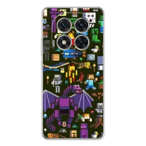Чохол Майнкрафт на Xiaomi Redmi Note 14 Pro Plus (AlphaPrint) Minecraft (Колаж Майнкрафт)