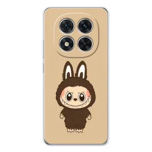 Чехол с Лабубу на Xiaomi Redmi Note 14 Pro Plus (Bored Ape в красном)