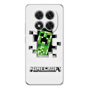 Чохол Майнкрафт на Xiaomi Redmi Note 14 Pro Plus (AlphaPrint) Minecraft (кріпер Майнкрафт)