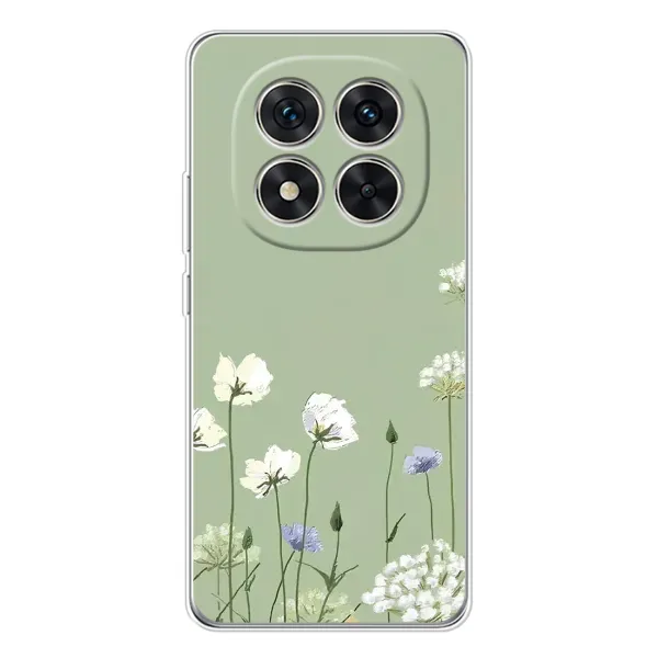 Чохол з принтом «Квіти на зеленому» для Xiaomi Redmi Note 14 Pro Plus Чохол з принтом «Квіти на зеленому» для Xiaomi Redmi Note 14 Pro Plus