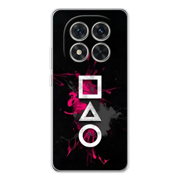 Чехол с принтом «Символы Игра кальмара» для Xiaomi Redmi Note 14 Pro Plus