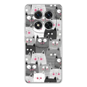 Чохли з Котиками для Xiaomi Redmi Note 14 Pro Plus (VPrint) (Мальовані котики)