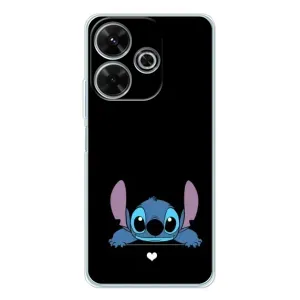 Чехол с принтом Стич на Xiaomi Redmi Note 14 SE 5G (Стич на черном)