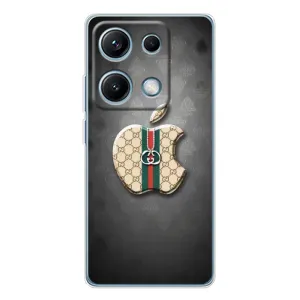 Чехлы ГУЧЧИ для Редми Нот 14С (AlphaPrint) (Apple gucci)