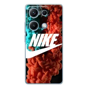 Чехол для Xiaomi Redmi Note 14S - с принтом Найк (AlphaPrint) (Дымчатый найк)