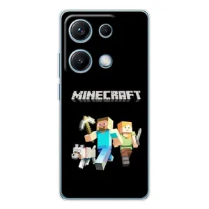 Чохол Майнкрафт на Xiaomi Redmi Note 14S (AlphaPrint) Minecraft (герої Minecraft)