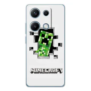 Чохол Майнкрафт на Xiaomi Redmi Note 14S (AlphaPrint) Minecraft (кріпер Майнкрафт)