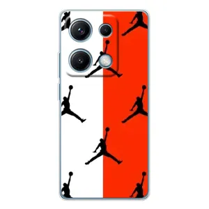 Чехлы для Xiaomi Redmi Note 14S - с картинкой JORDAN (AlphaPrint) (Лого Джордан)