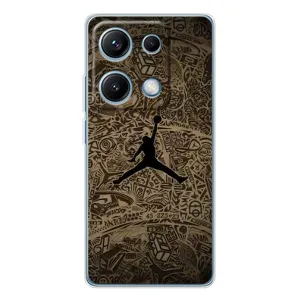 Чехлы для Xiaomi Redmi Note 14S - с картинкой JORDAN (AlphaPrint) (Logo Jordan)