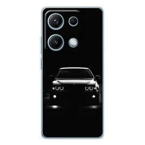Чехол для Редми Нот 14С - с принтом БМВ (AlphaPrint) (Машина BMW)