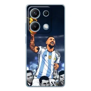 Чохли для Xiaomi Redmi Note 14S (Leo чемпіон) (AlphaPrint) (Мессі з кубком)