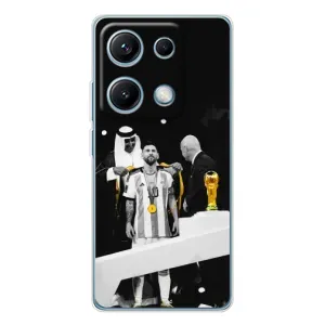 Чохли для Xiaomi Redmi Note 14S (Leo чемпіон) (AlphaPrint) (Мессі коронований)